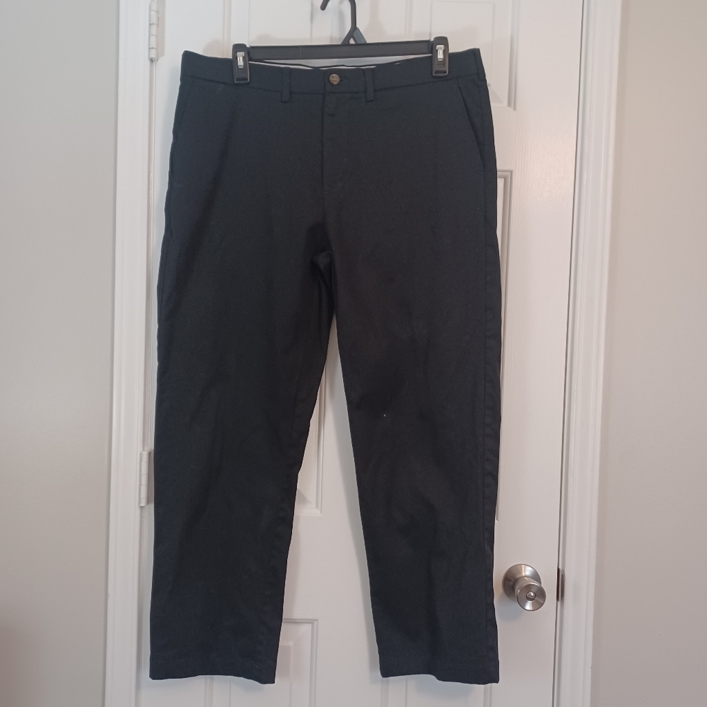 George Flat Front Black Dress Pants Men's Sz 38x30